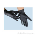 Čierny nitrilový jednorazový rukavice bez energie
